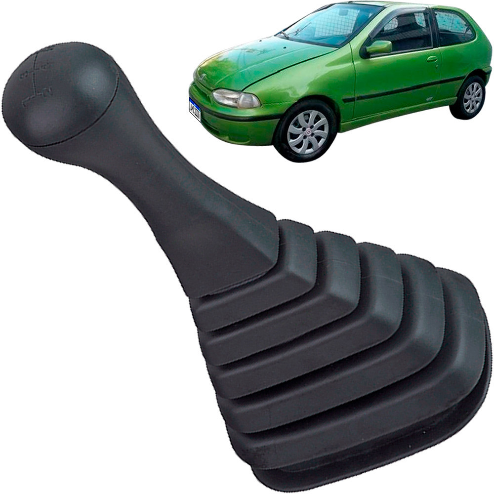 Coifa Câmbio Palio 96 a 99 Preta Sanfonada Bola 5m Relevo