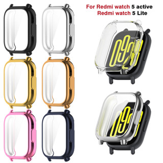 Capa TPU Para Redmi Watch 5 Active/Watch5 lite , Galvanoplastia Macia , Protetor De Tela De Relógio , Completa em Oferta na Shopee