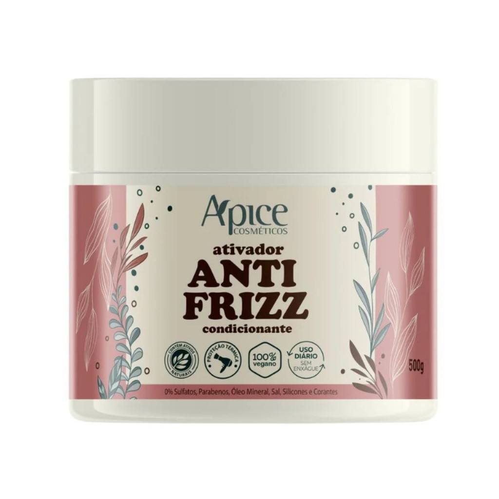 Ativador Anti Frizz Apice C/ Proteção Térmica 500g
