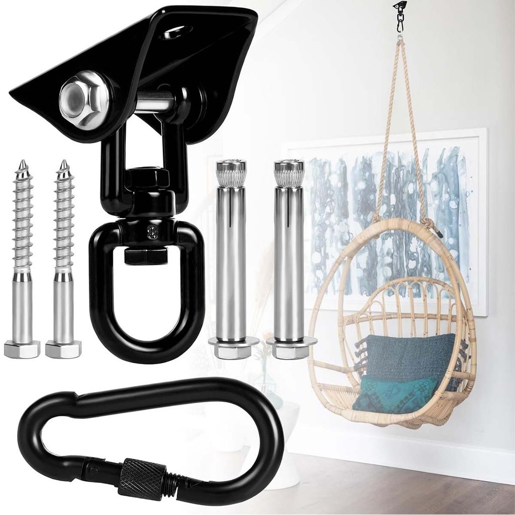 360 ° Gancho De Rede Para Cadeira Suspensa Kit De Aço Inoxidável-500 kg De Capacidade O2HO