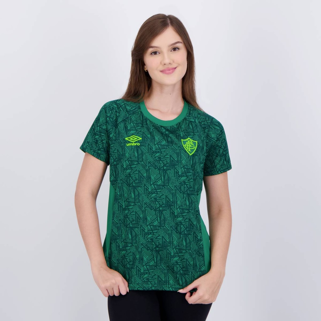 Camisa Umbro Fluminense Treino 2024 Feminina Verde - Sports & Outdoors