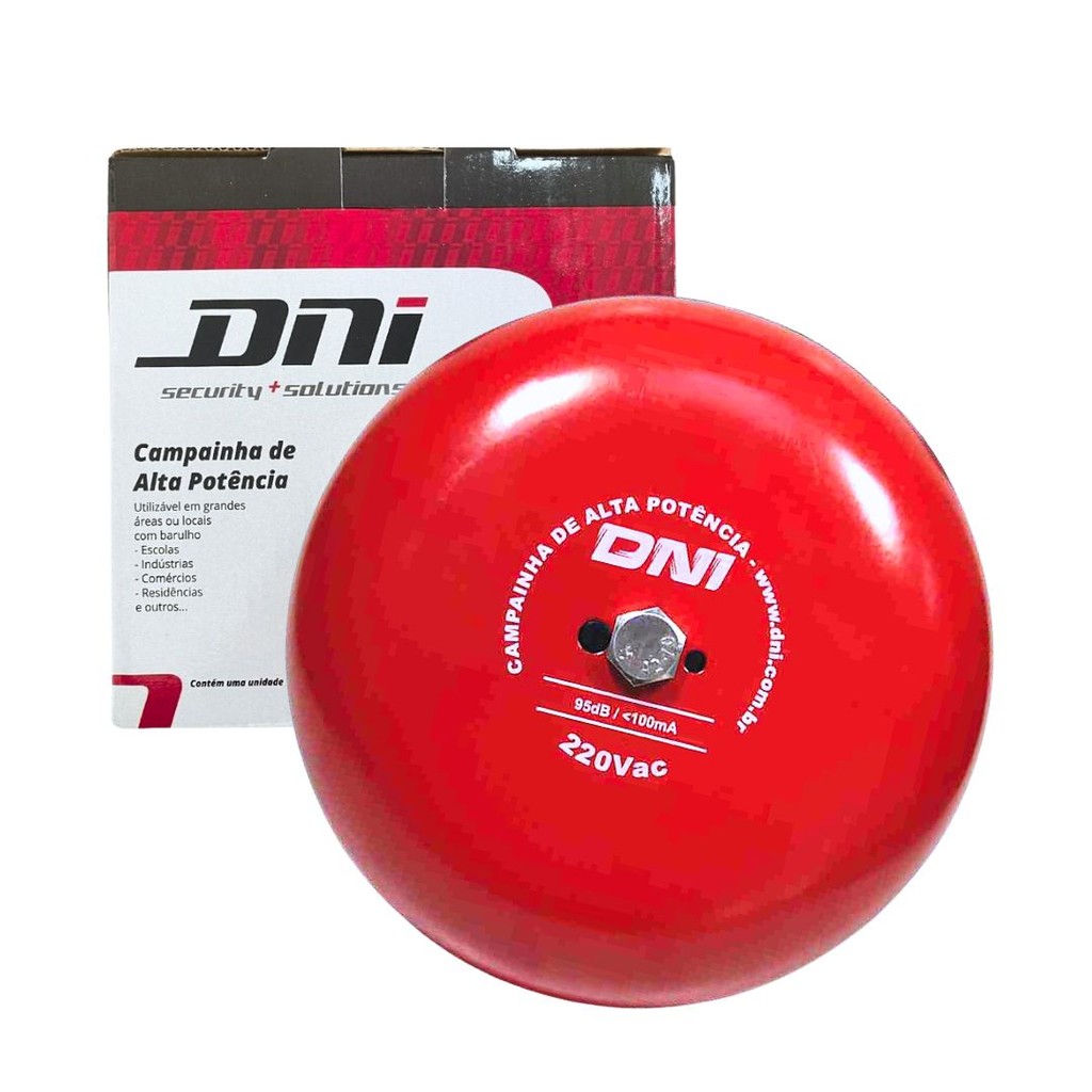 Campainha Sirene Tipo Gongo Alta Potencia Para Escola Hospital Empresa 220V DNI 6350 em Oferta na Shopee