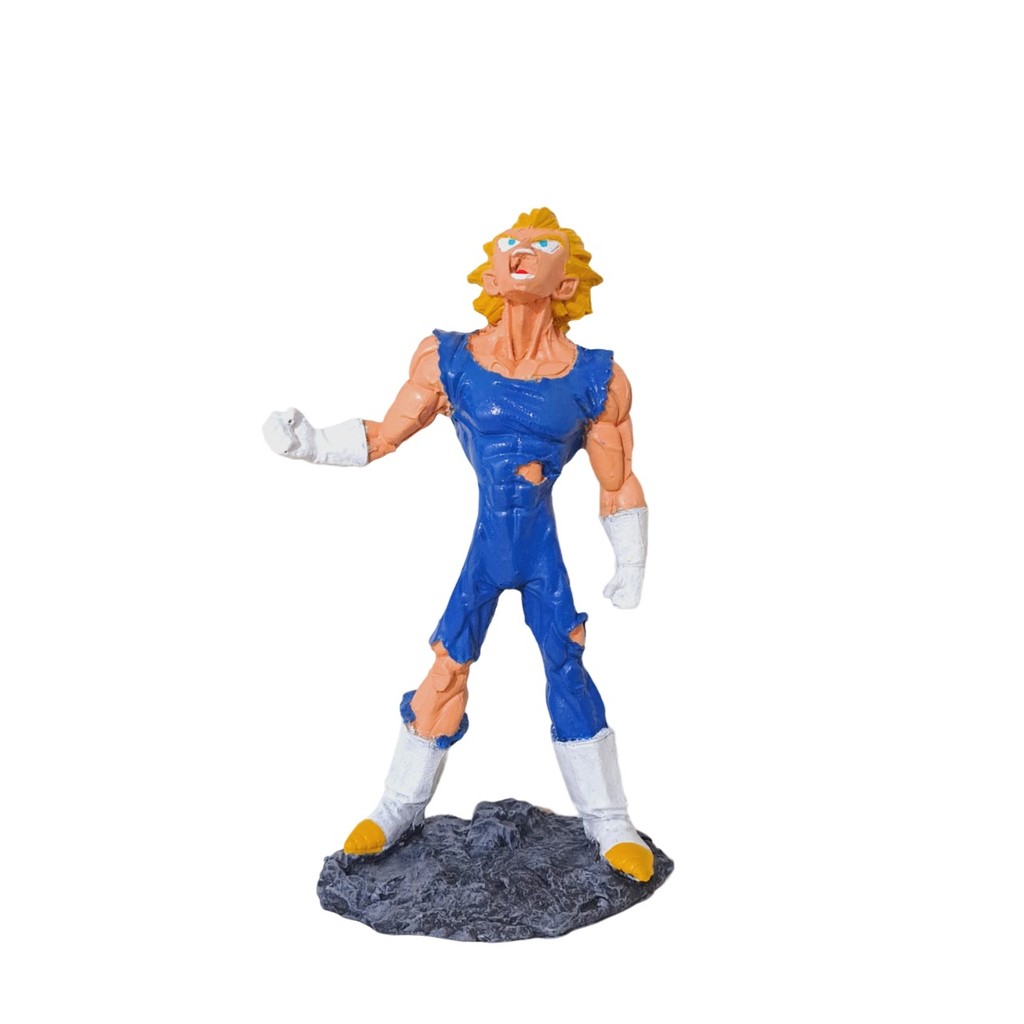 Boneco Colecionável Estátua Action Figure Dragon Ball Z Vegeta SSJ Super Saiyajin Guerreiro Z Resina