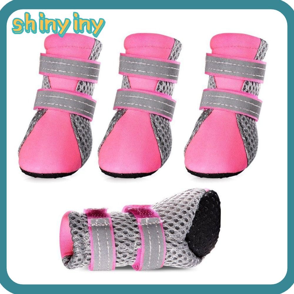 Botas De Chuva Brilhantes , Sapatos Impermeáveis Para Cães De Estimação Com Alça Ajustável , Meias E Cachorros Fundo Mac