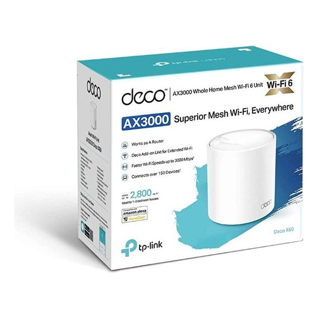 Roteador Wi-fi Mesh Tp-link Access Point Ax3000 Deco X60 V3