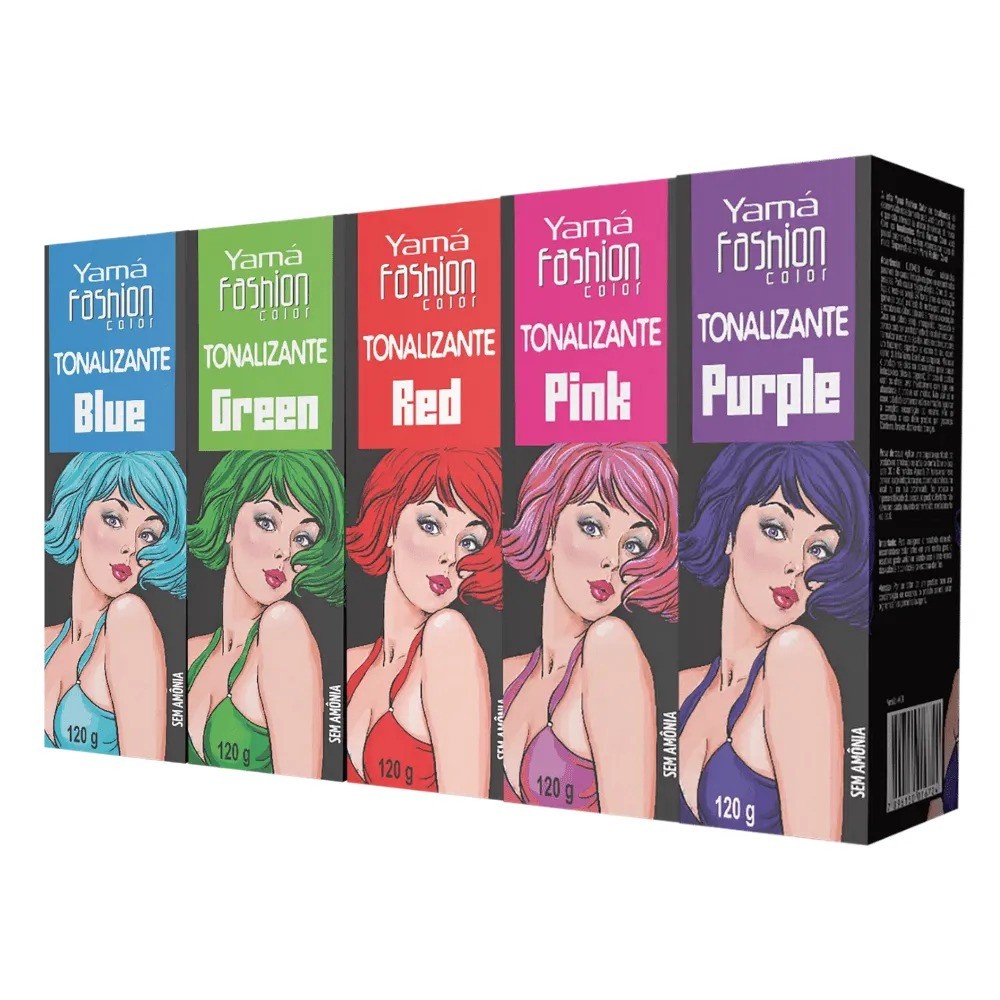 Tonalizante fashion color  colorido 120ml yamá em Oferta na Shopee