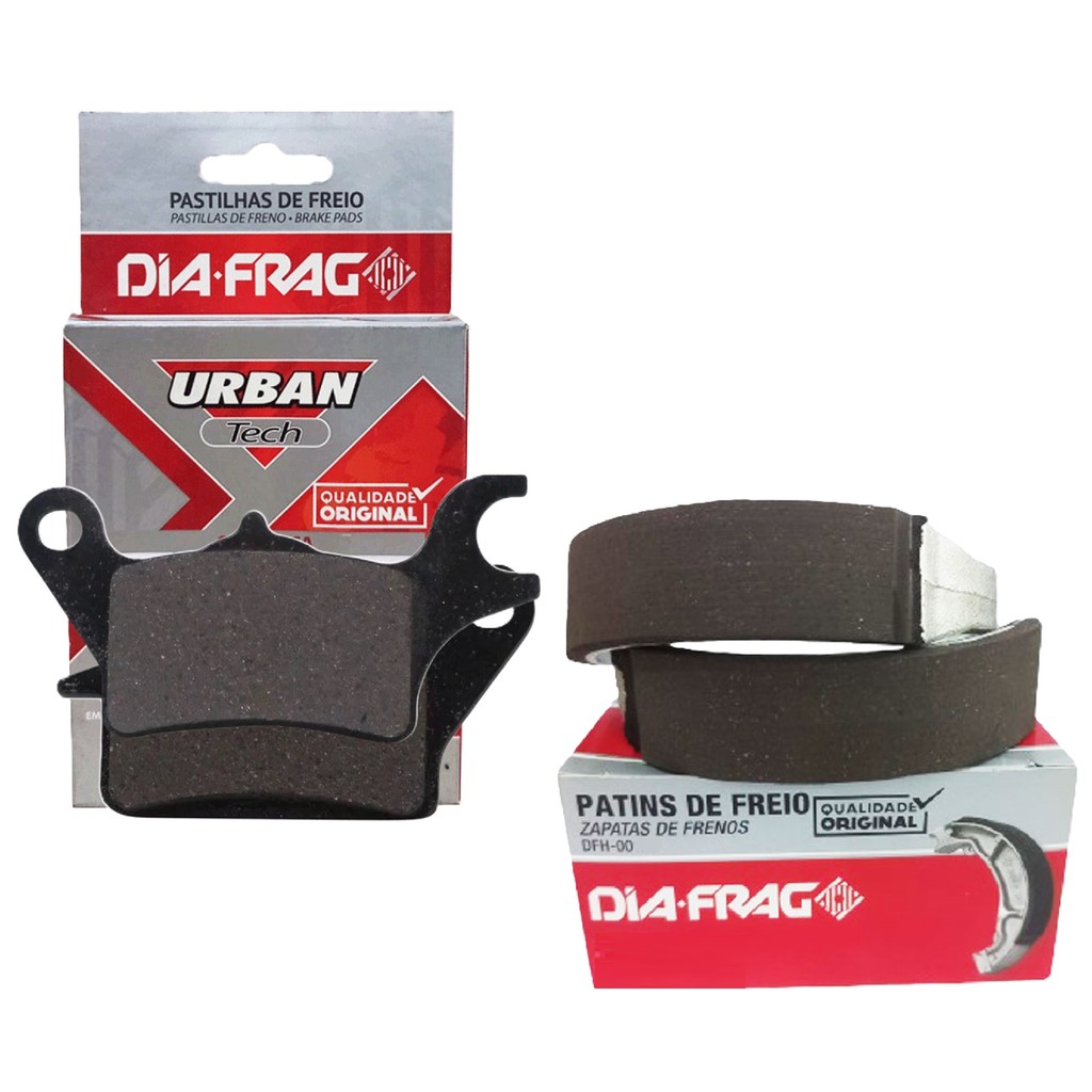 Kit Pastilhas e Lonas 0.25 Fazer 150 2016-2025 / Factor 150 2016-2025 Diafrag em Oferta na Shopee