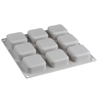 Forma Molde de silicone sabonete quadrado 9 cavidades em Oferta na Shopee