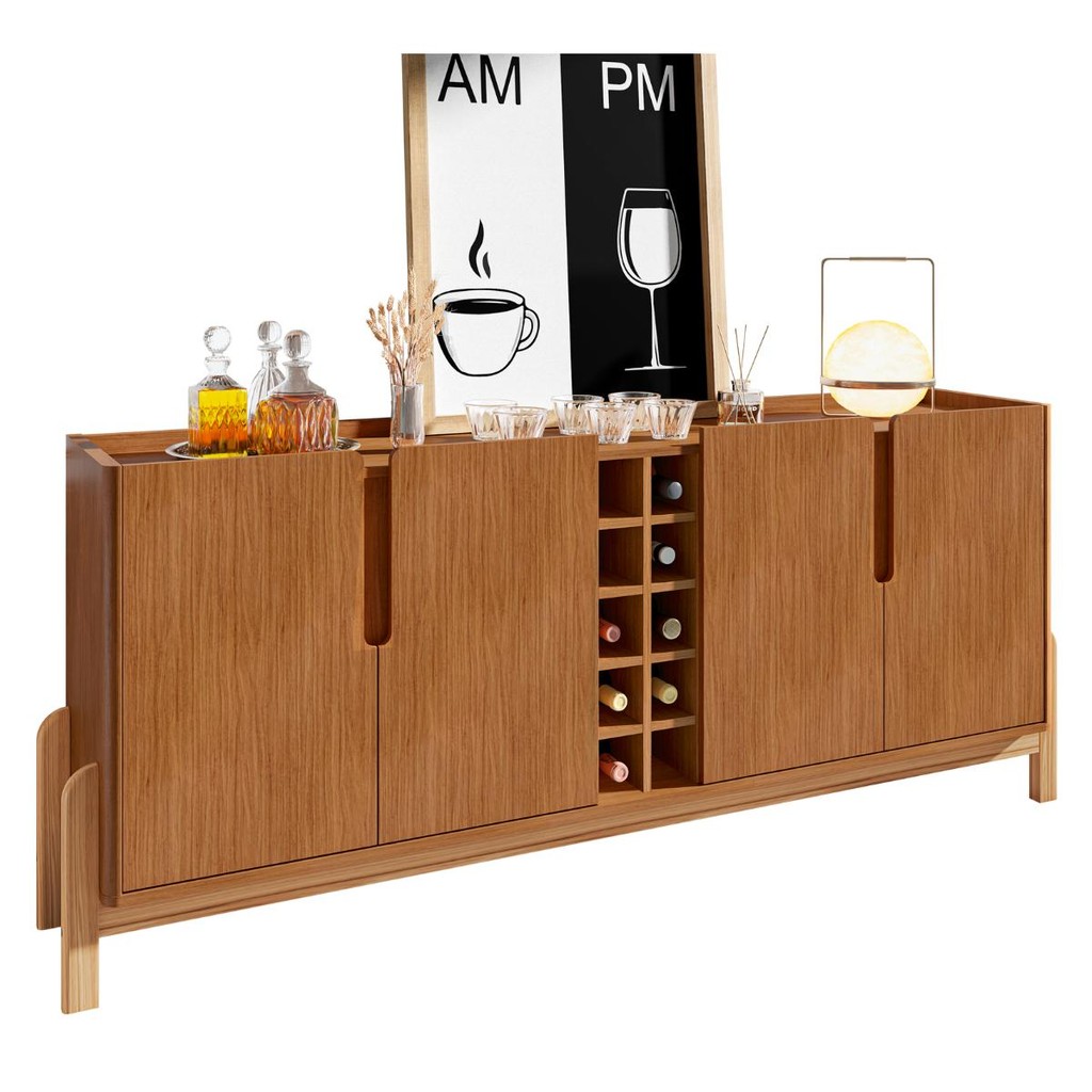 Buffet Classico com Adega Harbin Cedro em Oferta na Shopee