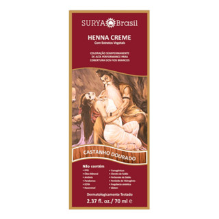 Henna Creme Surya Brasil Castanho Escuro Kit em Oferta na Shopee