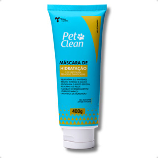 Máscara de Hidratação Ativos Naturais Pelos Danificados Brilho Maciez Cachorro Gato Pet Clean 400 g em Oferta na Shopee