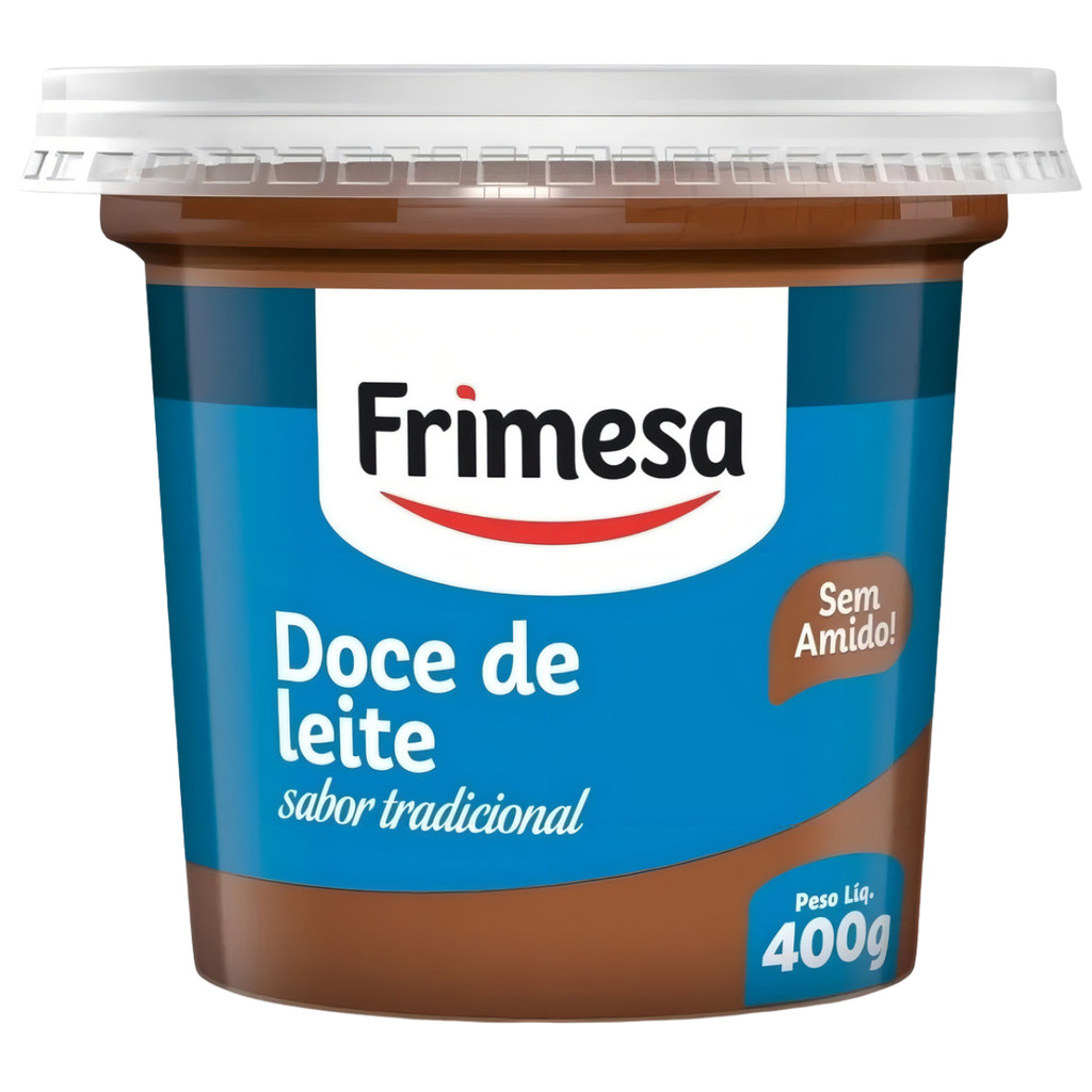 Doce de Leite Frimesa Tradicional 400g Textura Cremosa para Recheios, Lanches e Receitas