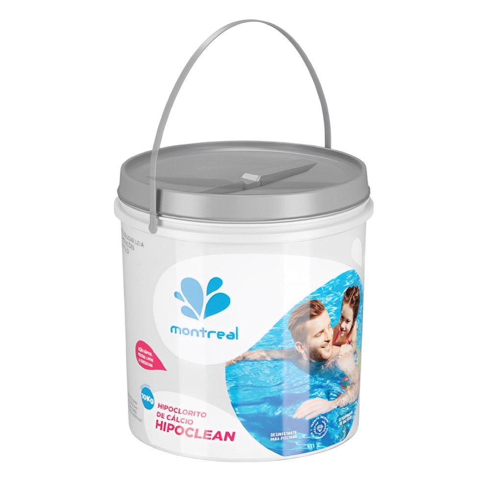 CLORO HIPOCLEAN - HIPOCLORITO DE CALCIO HIDRATADO - BALDE 10 KG - MONTREAL