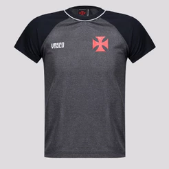 Camisa Vasco Cesto Infantil Cinza Escuro