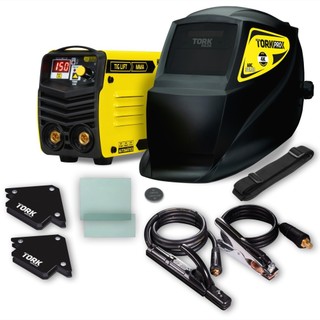 Combo Inversora de solda 150A Kab 150 BV + Mascara de solda e acessórios - SCIM-6150 BV Super Tork em Oferta na Shopee