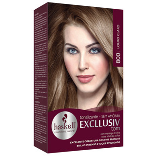 Tonalizante Excllusiv Tom Haskell - Louro Claro 800 em Oferta na Shopee