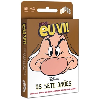 JOGO EU VI! SETE ANÕES COPAG 55 CARTAS BARALHO DISNEY FILME CRIANÇAS INFANTIL DESENHO BRANCA DE NEVE em Oferta na Shopee