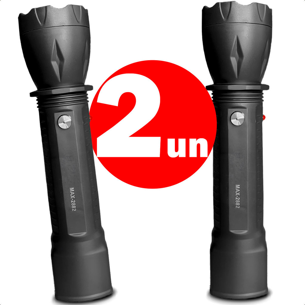 Kit 2 Lanternas Portátil Bivolt Tática Manual Recarregável 5 Led Profissional Acampamento em Oferta na Shopee