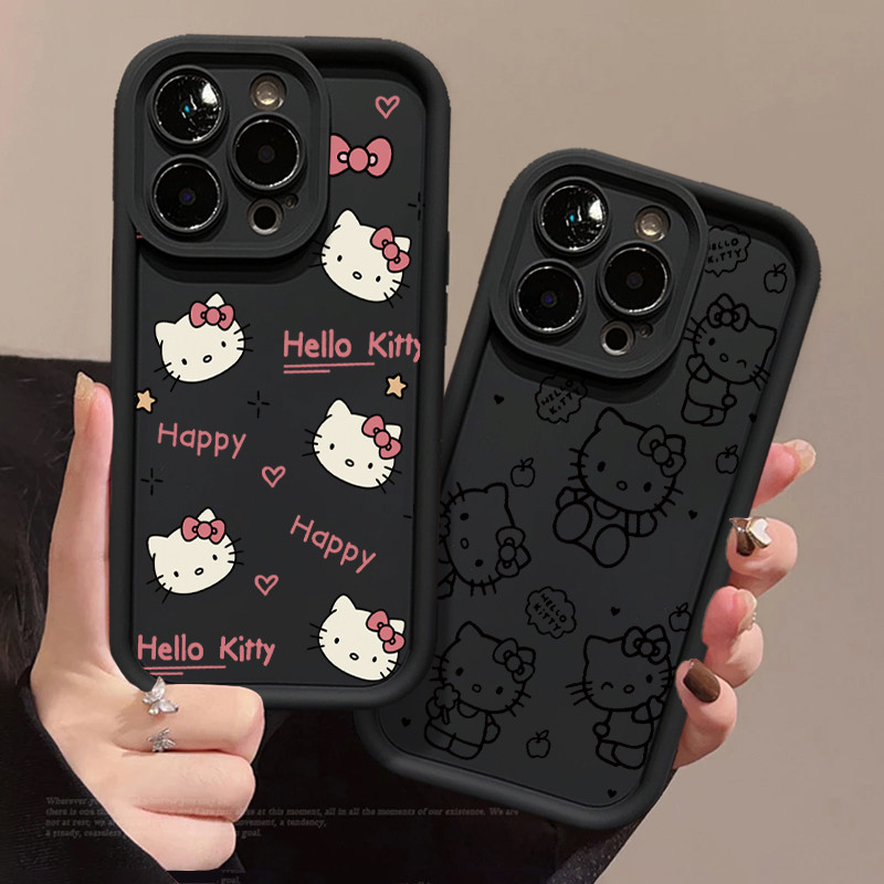 Capinha Capa Resistente A Choques De Padrão de gato KT Redmi note 13 pro x6 pro 13c 12c 8 11 x5 pro x3 pro em Oferta na Shopee