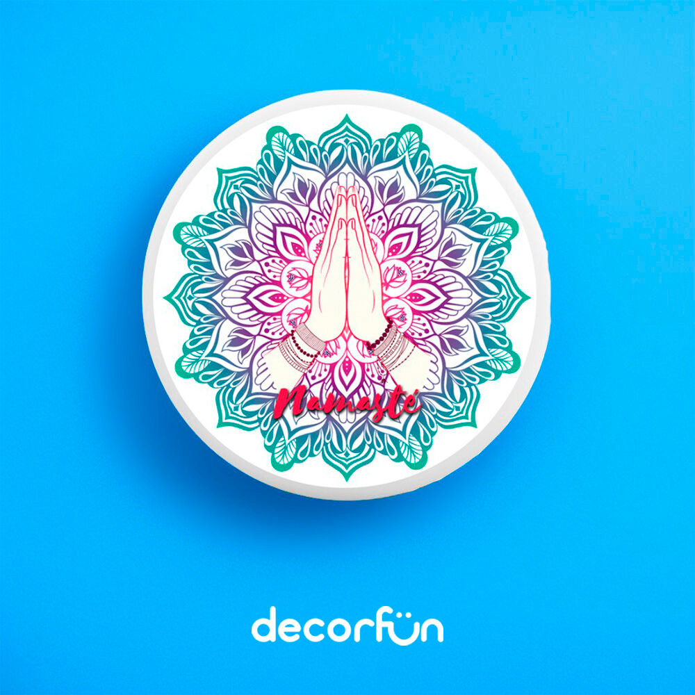 Imagem Arandela de Parede Namastê 🕉️ | Luminária Bivolt – Toque Zen e Criativo na Decoração