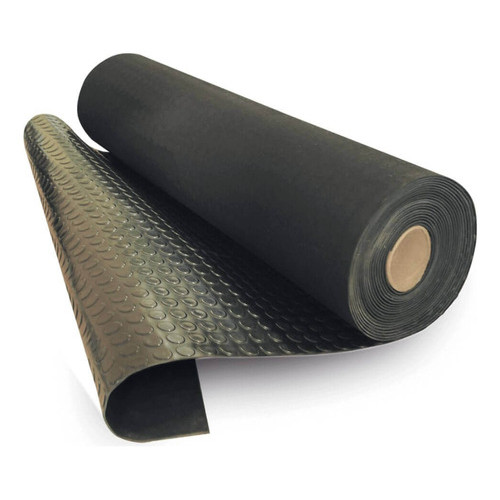 Kit 9m Piso Moeda Para Academia 3mm Esp Preto Moeda