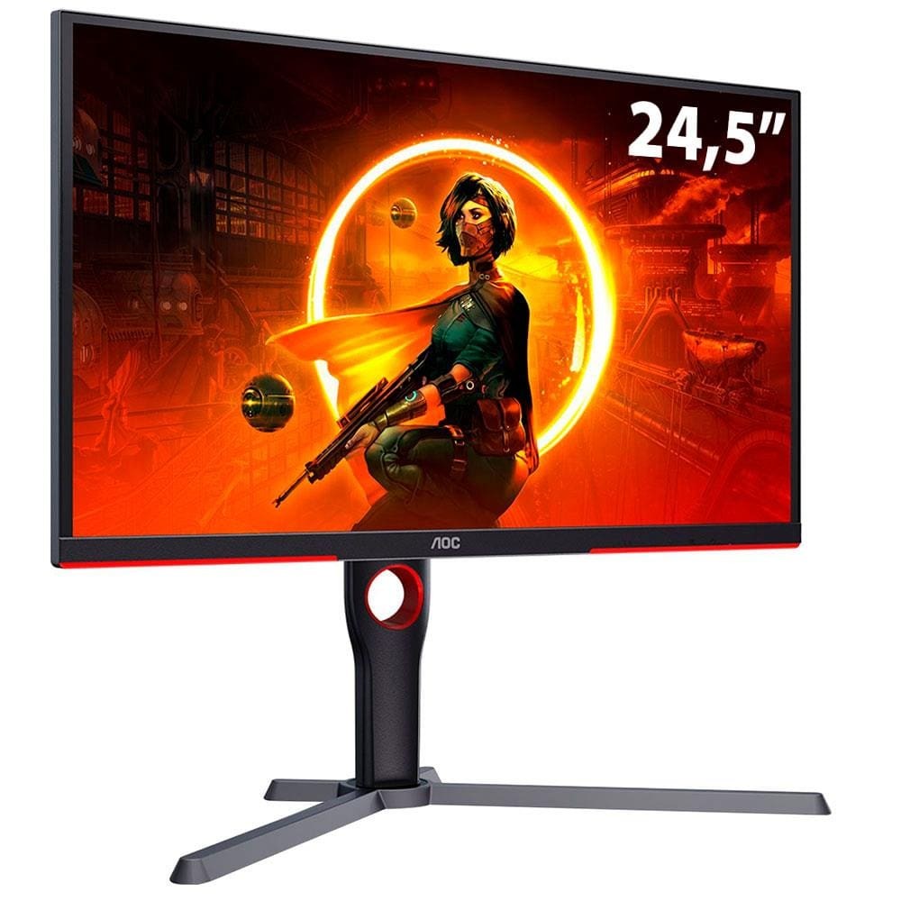 Monitor Gamer AOC Destiny 25G3ZM 24,5 Widescreen FULL HD 1920x1080 240Hz 0,5ms - Preto - Computers & Accessories