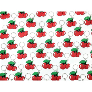 chaveiro Cereja Chaveiro Emborrachado 10un fruta em Oferta na Shopee