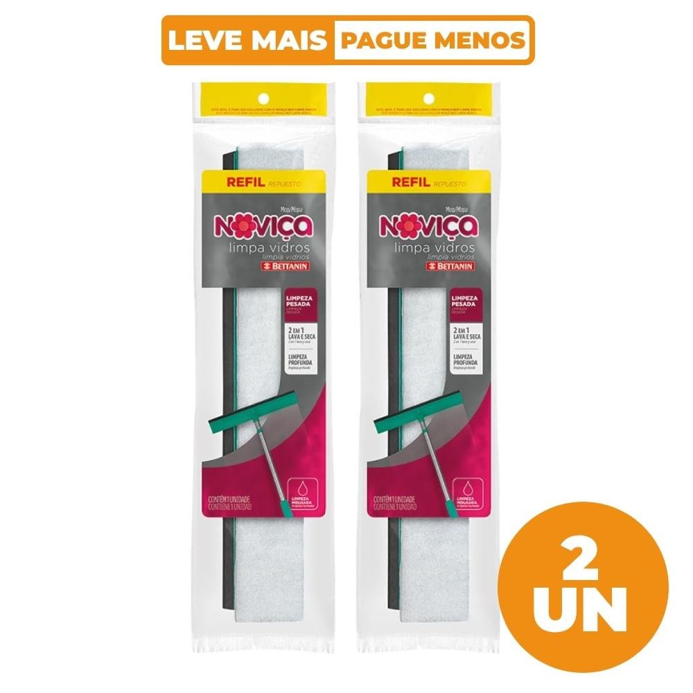 Kit 2 Refis Mop Limpa Vidros Noviça Bettanin em Oferta na Shopee