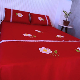 Lençol Bordado Cama Comum com Fronhas em Oxford - Artesanal e Elegante em Oferta na Shopee
