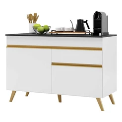 Balcão Cozinha 120cm 2 Portas 1 Gaveta Veneza Multimóveis V3680