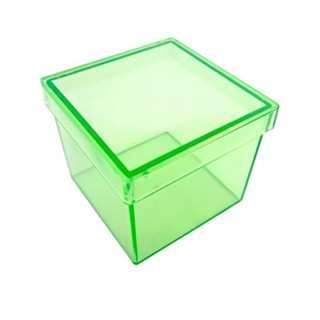 Caixinha Acrílica 5x5 - Kit com 10 unidades Verde Neon em Oferta na Shopee