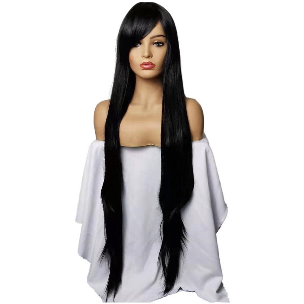 Peruca Longa Cosplay Liso 100cm - 1 Metro Idêntico ao Humano em Oferta na Shopee