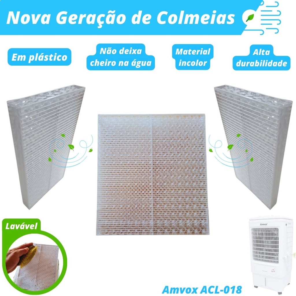 Colmeia Plástica Lavável para Climatizador - Amvox ACL-018