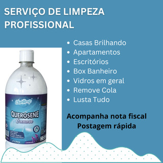 Querosene Cremosa Lavanda 1ltr Limpa Vidro e Box Remove Gordura Clarilimp