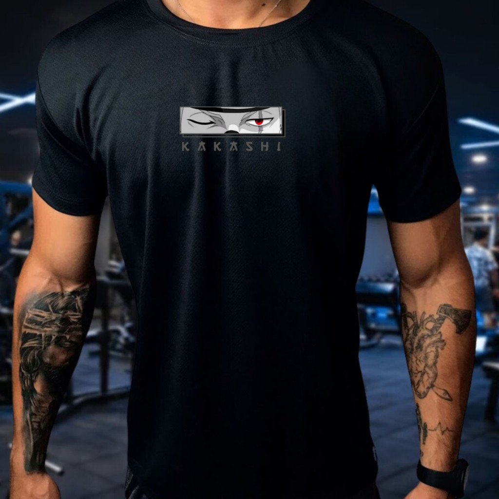 Camisa Dry Fit  Masculina -  KAKASHI Academia, Corrida, CrossFit, leve AntiOdor - Alta Durabilidade em Oferta na Shopee