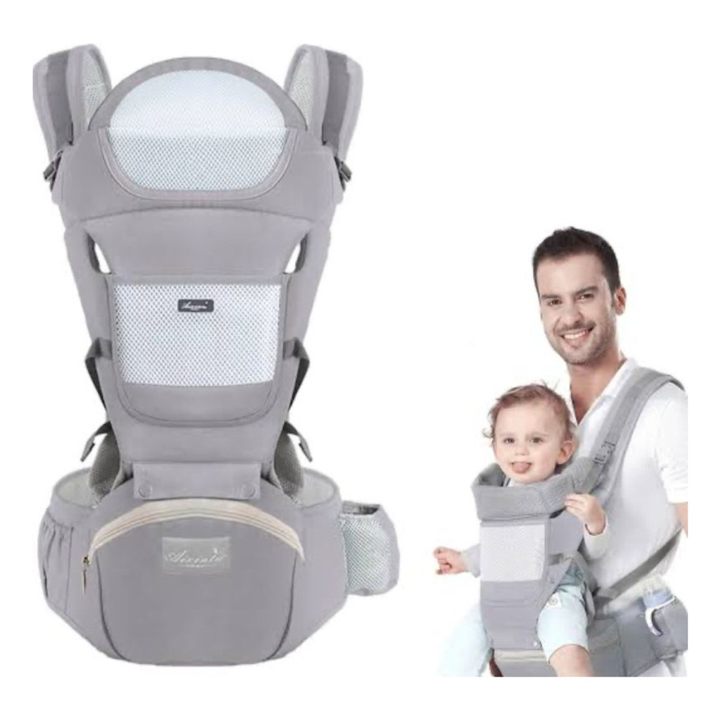 Canguru Para Bebe Confort Seguro C/ Apoio E Bolsa Ergonômico