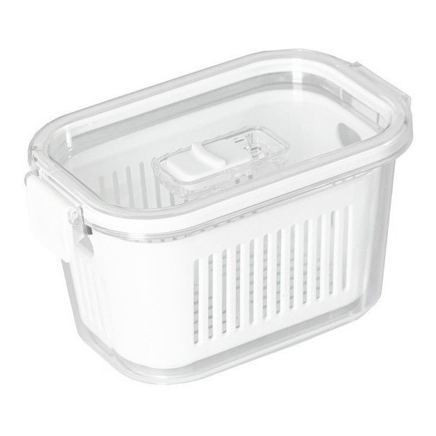 Pote Slim Hermetico Cesto Removivel VerduraFruta Organizacao 630 ml