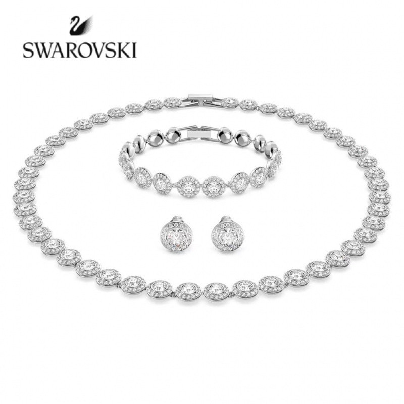 Colar Swarovs Joias Femininas Moda Romântica Oceano Coração Pingente De Diamante x120 Pres...
