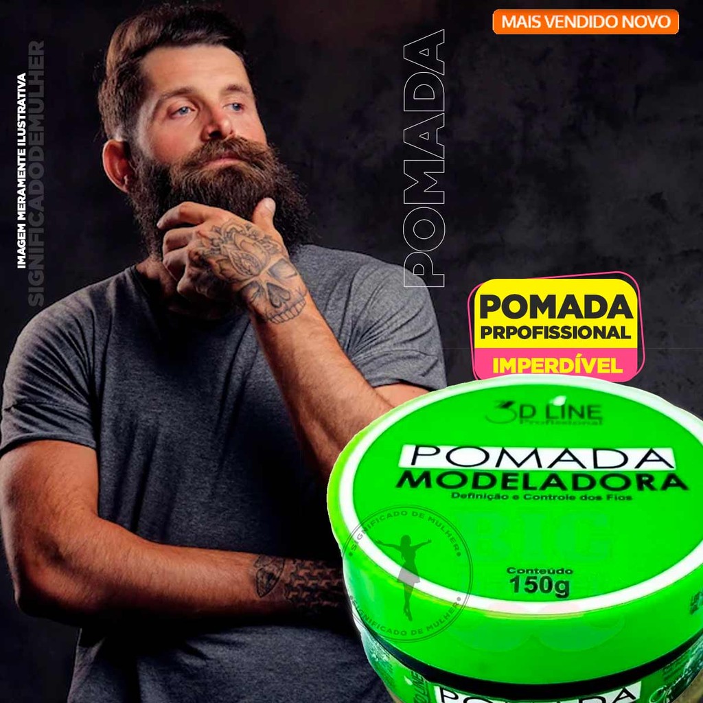 4un Pasta Modeladora Para Cabelos Pomada Incolor 150g 3D Line Controle Fio Barber Penteado Salão