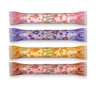 kit c/ 04 CANETA MARCA TEXTO 02 pontas FOOD CHEIRINHO de frutas 04 cores 10147 em Oferta na Shopee