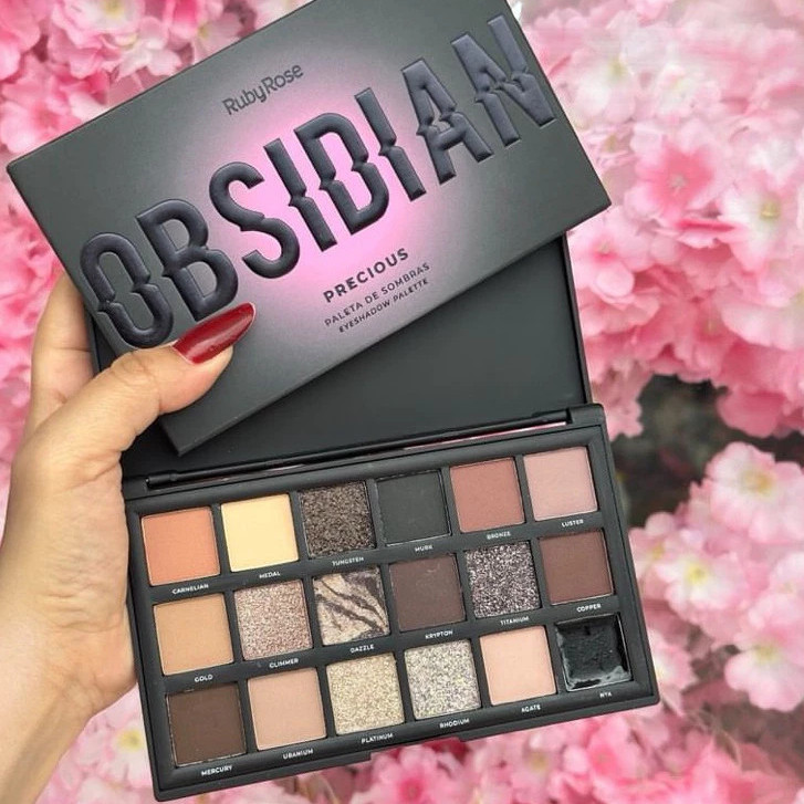 Paleta De Sombras Obsidian Ruby Rose 18 Cores