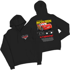 Moletom Carros Relampago Mcqueen Blusa de Frio Canguru Casaco 100% Algodão Flanelado Premium