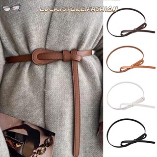 LUCKY Cinto Feminino , De Couro Pu Y2k , Fivela De Liga Fina Ajustável Vestido Casaco Cintura Decorativa em Oferta na Shopee