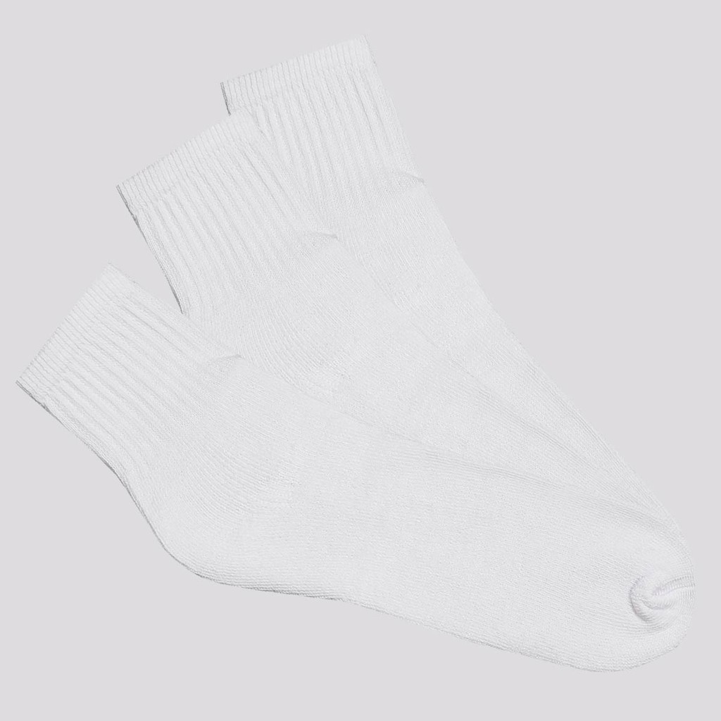Kit Meia Selene 3 Pares Cano Curto Branca em Oferta na Shopee