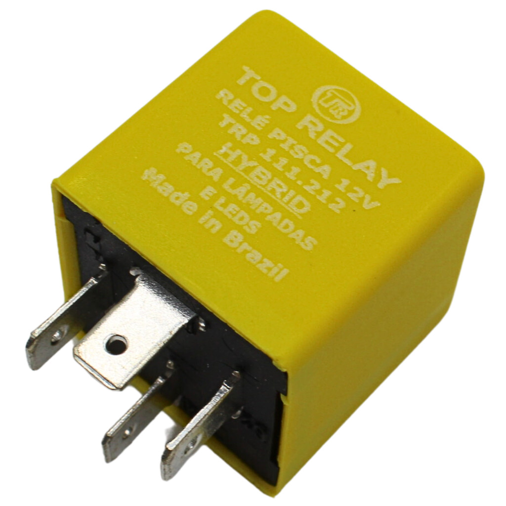 Rele 4 Terminais Seta Pisca Led 12v Híbrido Carro Moto Caminhão Ônibus