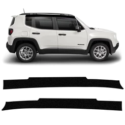 Kit Adesivos Coluna Superior Jeep Renegade Preto Decorativo