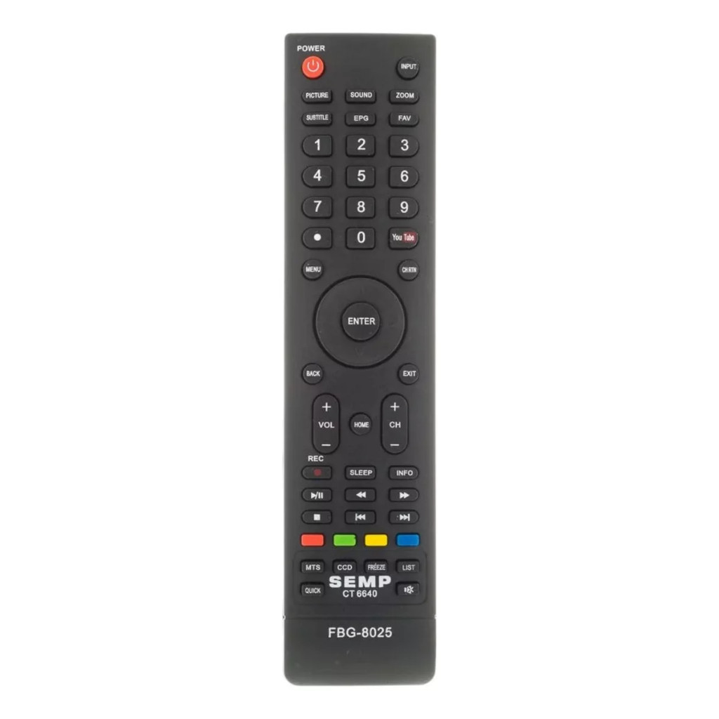 Controle Remoto Para Tv Semp Toshiba FBG 8025  7461 LE 7810 CT-6640 DL3277i DL3977i DL3975i