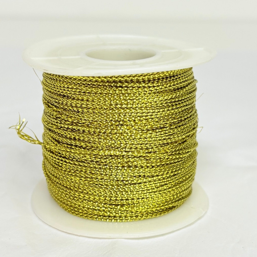 Fio Decorativo Metalizado - Dourado - 100m - 1 unidade - Rizzo - Home & Living