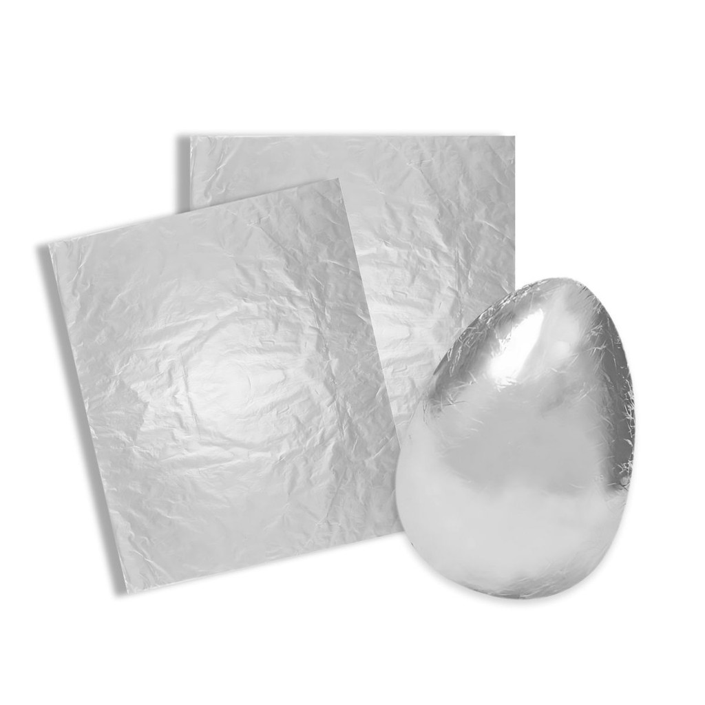 10 Folha Alumínio Embalar Ovo de Páscoa Chocolate Papel Chumbo