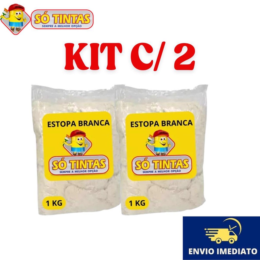 Kit 2 Und Estopas 1kg Multiuso Limpeza Polimento Automotivo